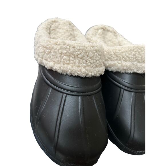 BASS OUTDOOR Women's Fleece-Lined Protective Slides - Cozy Comfort Sandals - Picture 6 of 7